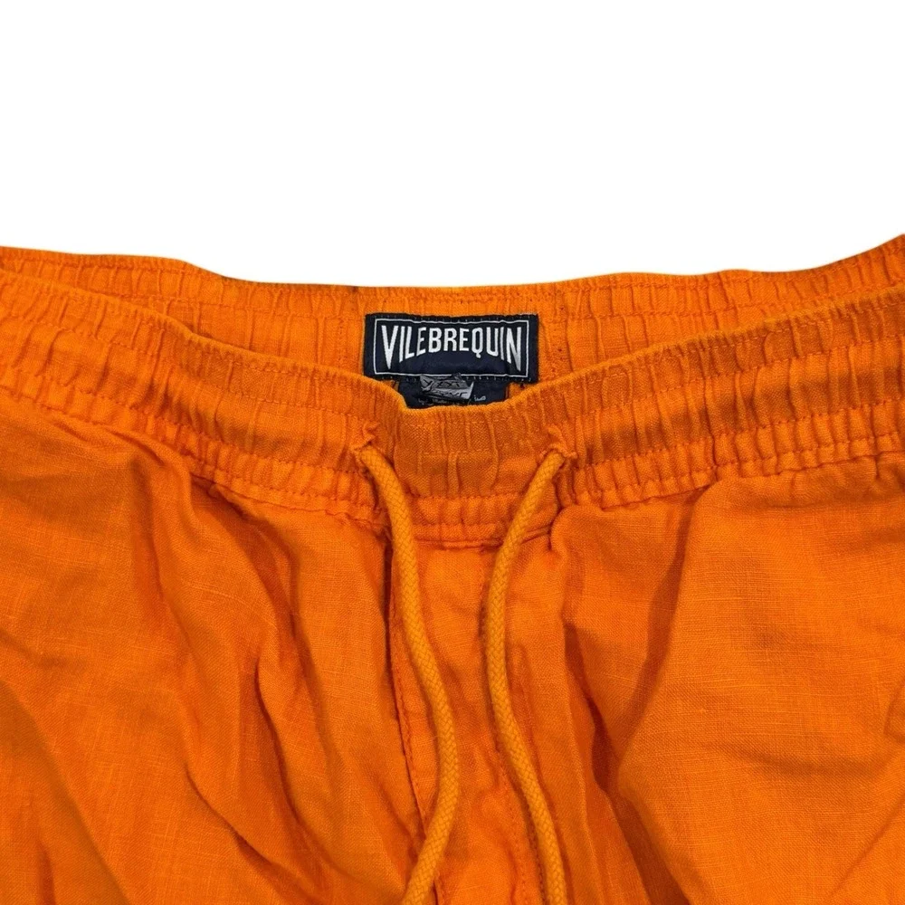 Vilebrequin Men's XXXL Orange Linen 10